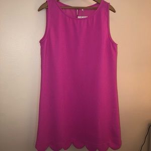 Bright Pink Shift Dress